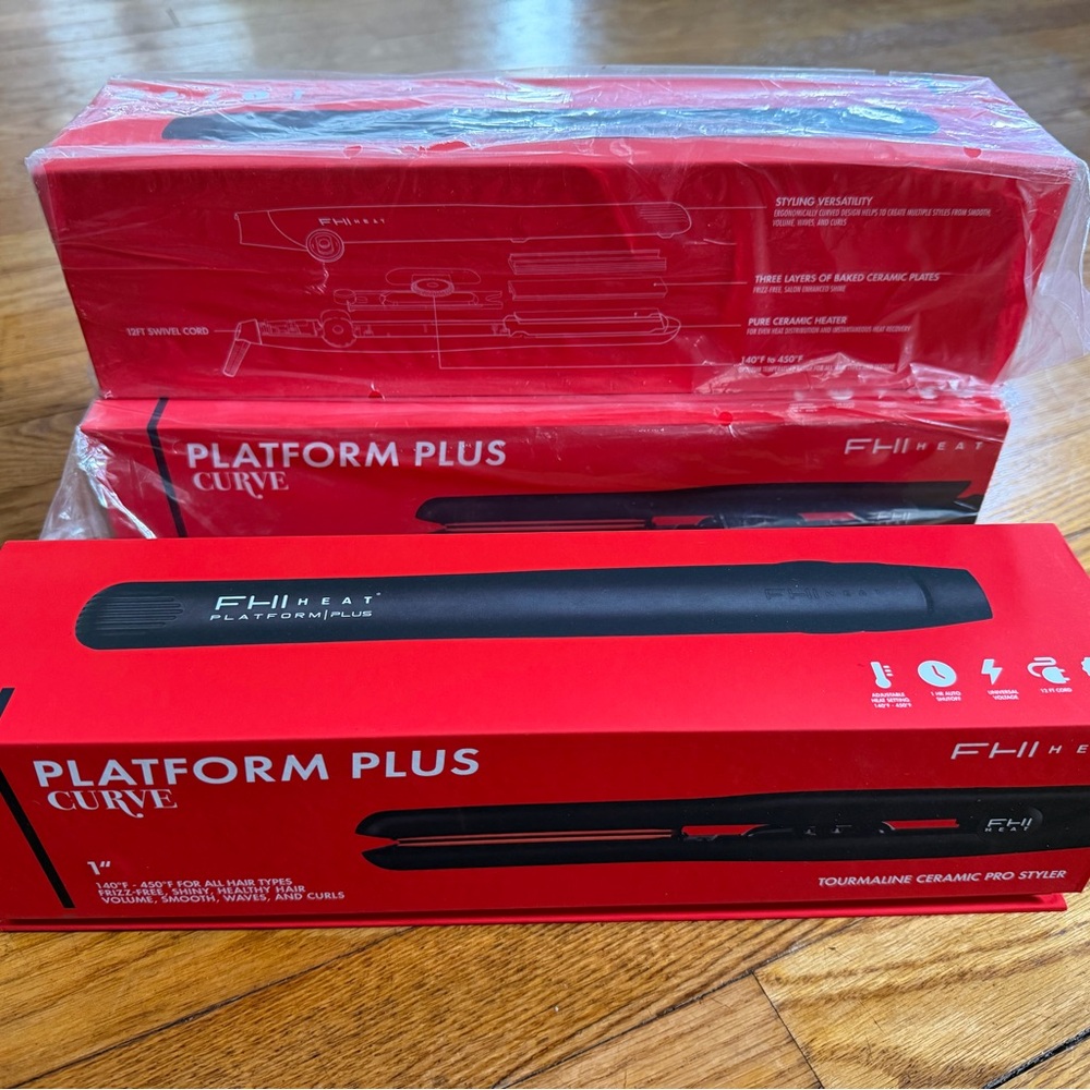 FHI Heat Platform Plus 1” Curve Hair Styler - Black
